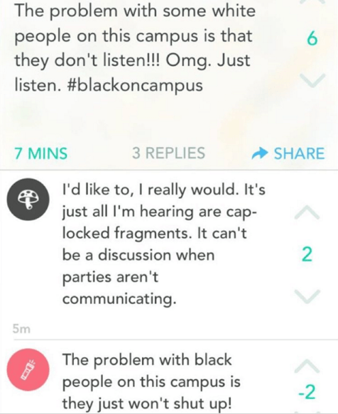 Yik Yak Black and White Logo - Yik Yak: A Place for Racism to Flourish