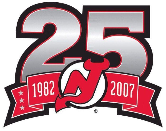 NJ Sport Logo - 25th anniversary logo. New Jersey Devils. New Jersey Devils