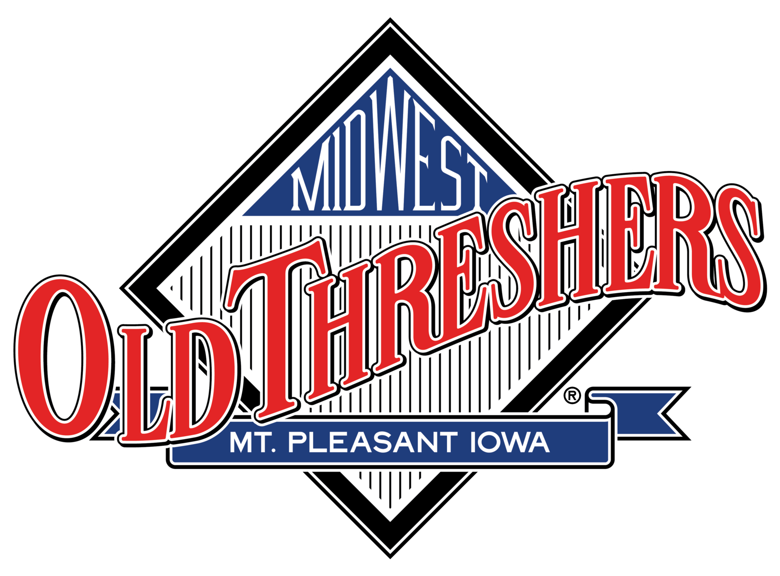 Old Thrasher Logo - Midwest Old Settlers & Threshers