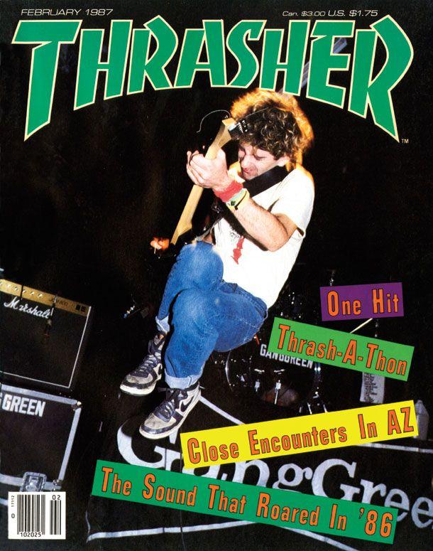 Old Thrasher Logo - Thrasher Magazine - February 1987