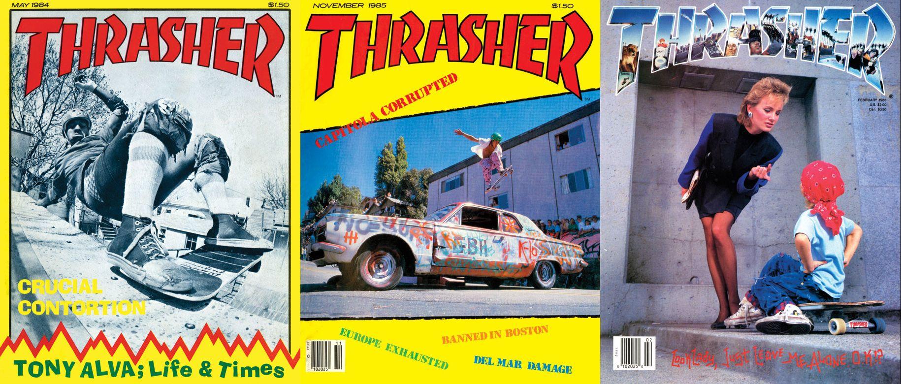 Old Thrasher Logo - Skate or Die! Thrasher Magazine Archives Now Online. CLPTeensburgh