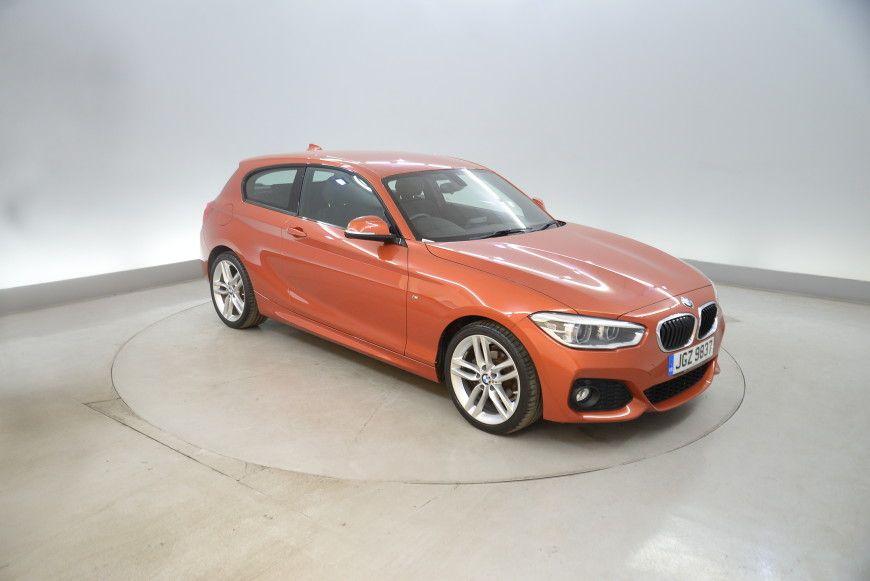 Orange M Car Logo - Used BMW 1 Series 118i [1.5] M Sport 3dr [Nav] Orange Hatchback For Sale in  Cardiff Reg:JGZ9 837