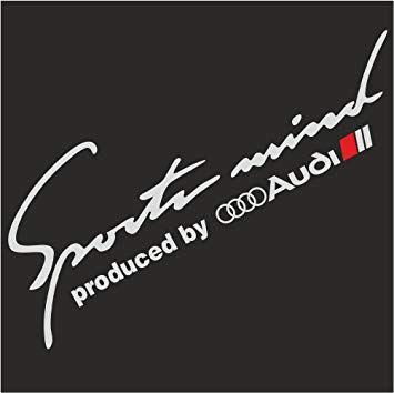 NJ Sport Logo - Amazon.com: Sports Mind Produced by Audi Sport Logo Stripes A3 A4 A5 ...
