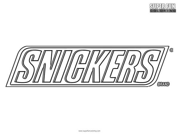 Snickers Logo - Snickers Coloring Page - Super Fun Coloring