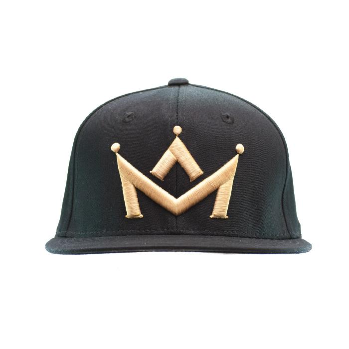 Black and Gold Crown Logo - Solid Black