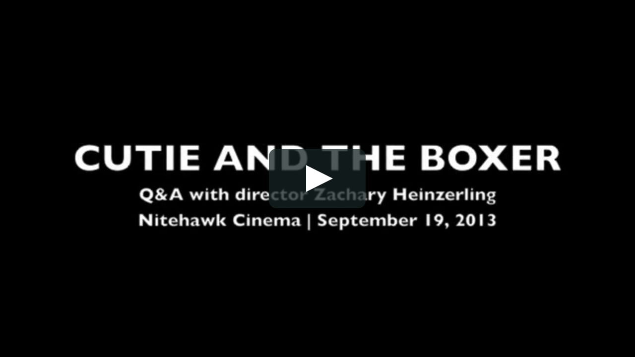 Cutie Q Logo - Cutie and the Boxer Q&A with director Zachary Heinzerling on Vimeo