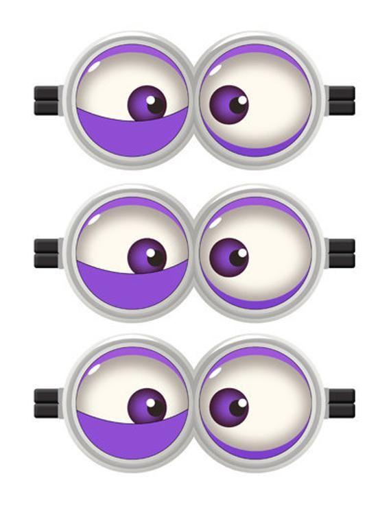 Purple Minion Logo - MINION Minion Movie Minion Eyes Evil Purple Minion | Etsy