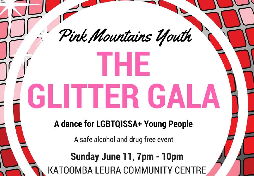 Mountains Pink Blue Line Logo - Pink Mountains Youth to host Glitter Gala in Katoomba. Blue