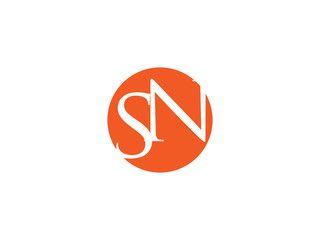 SN in Red Circle Logo - Sn photos, royalty-free images, graphics, vectors & videos | Adobe Stock