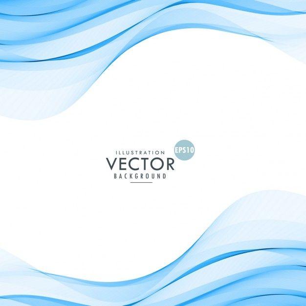 Wavy Blue Lines Logo - Background with blue wavy lines Vector | Free Download