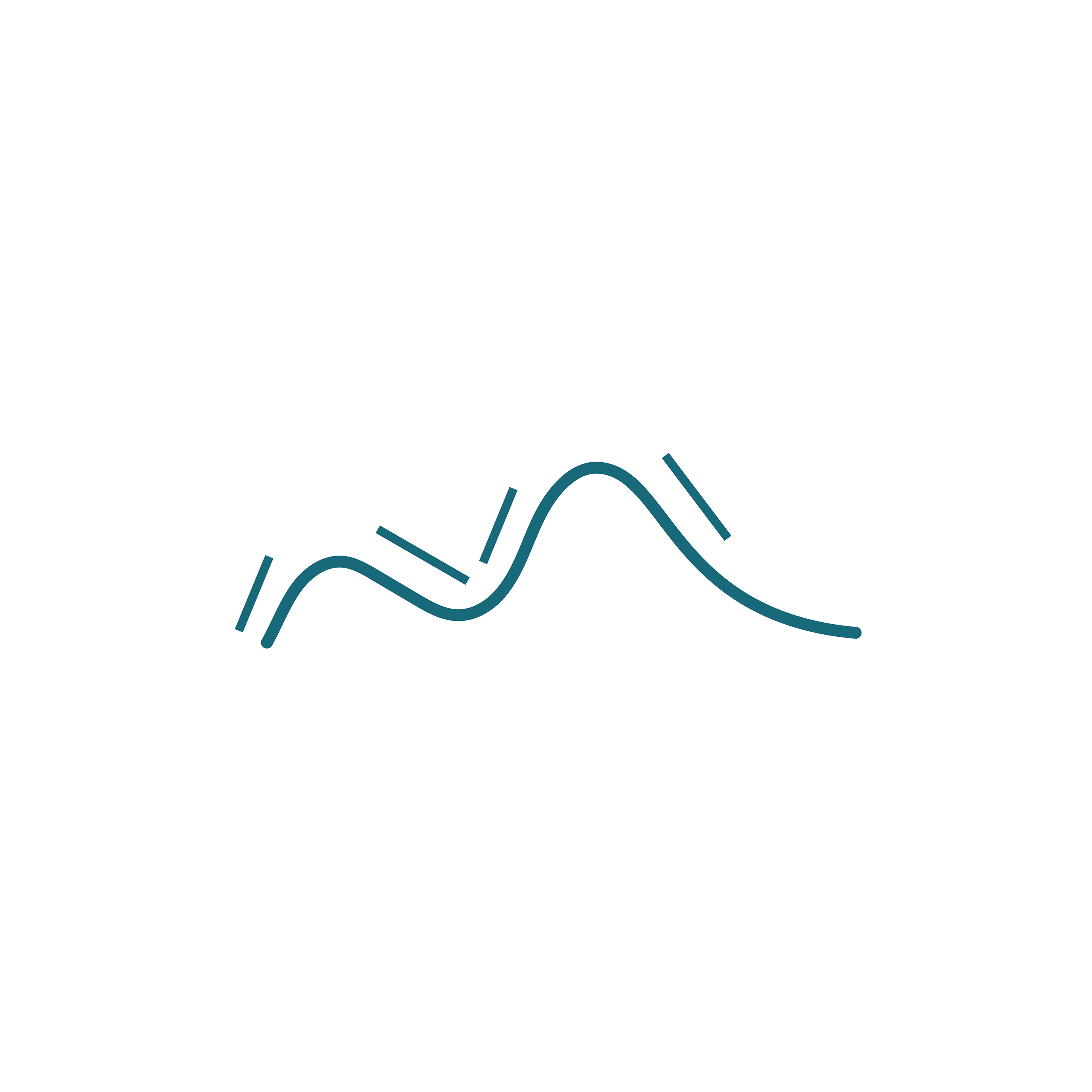 Wavy Blue Lines Logo - Wavy lines logo in blue. Salt Design Co. Logo concept