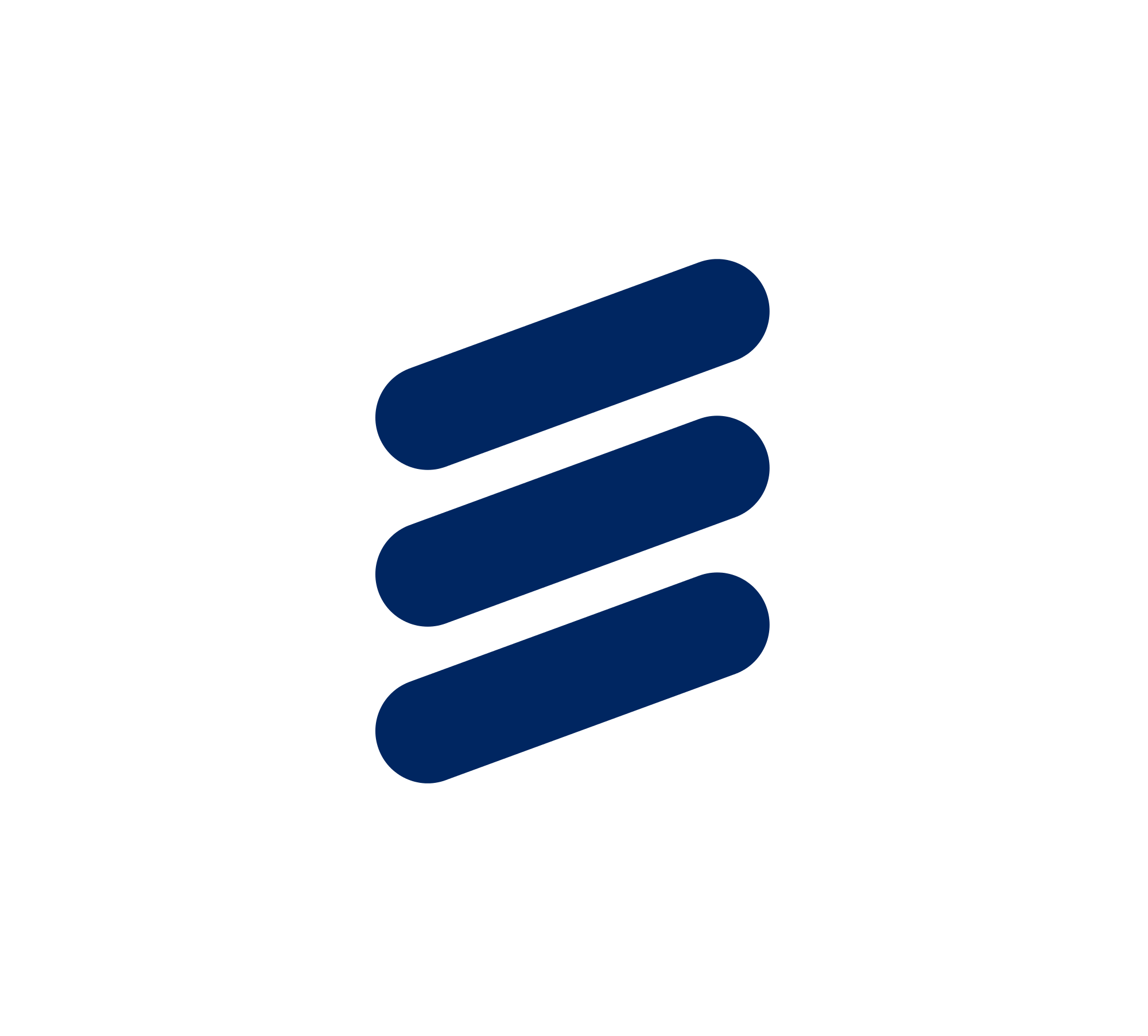 Wavy Blue Lines Logo - Three lines Logos