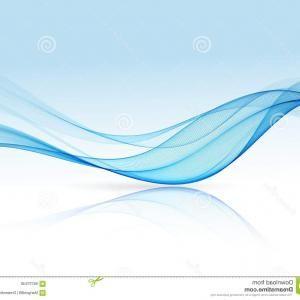 Wavy Blue Lines Logo - Stock Illustration Abstract Vector Background Futuristic Wavy Blue ...