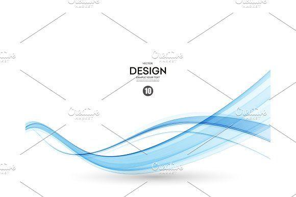 Wavy Blue Lines Logo - Abstract vector background, blue wavy Graphics Abstract vector ...