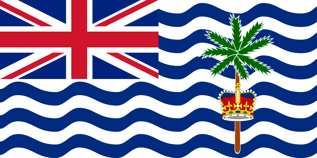 Wavy Blue Lines Logo - Flag of the British Indian Ocean Territory