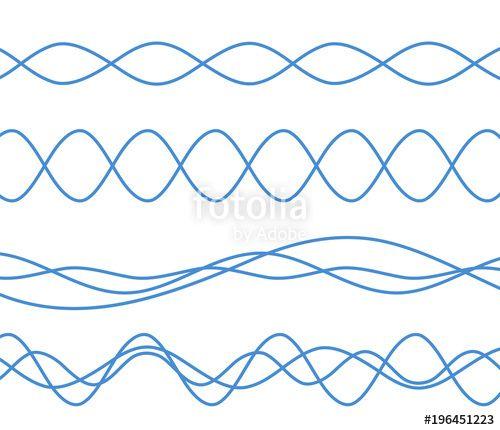 Wavy Blue Lines Logo - Wavy blue lines wave design elements01