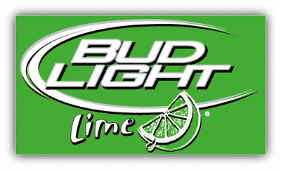 Bud Light Lime Logo - BUD LIGHT LIME Beer Logo Car Bumper Sticker Decal'' or 5