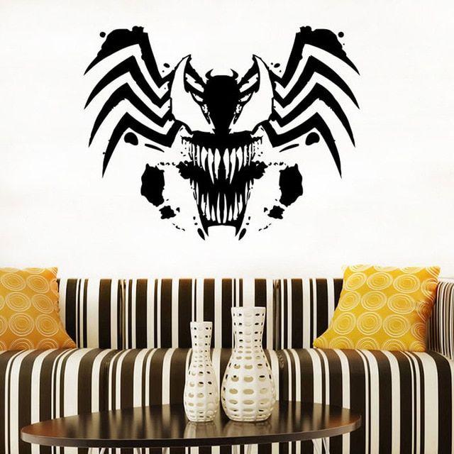 Venom Logo - Venom Logo Wall Decal Venom Vinyl Sticker Superhero Comics Poster ...