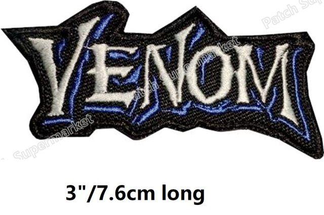 Venom Logo - Venom Marvel Comics The Amazing Spiderman Logo Iron on Patches for ...