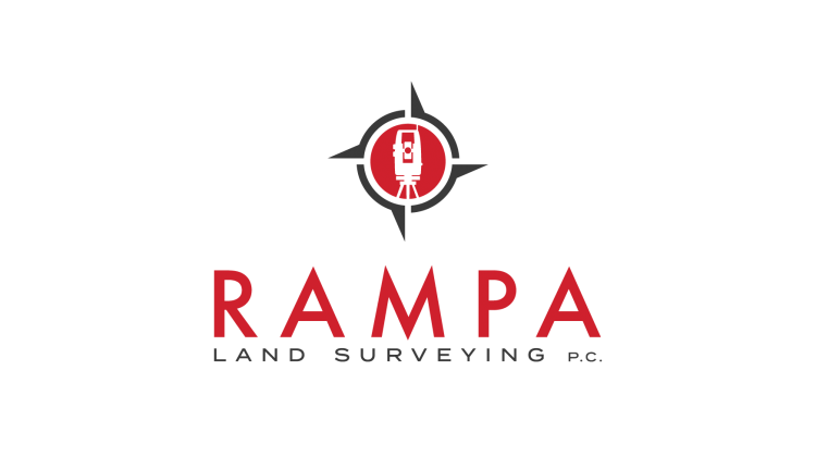 Sleek Corporate Logo - New Corporate Logo. Rampa Land Surveying P.C. NY Land Surveyor