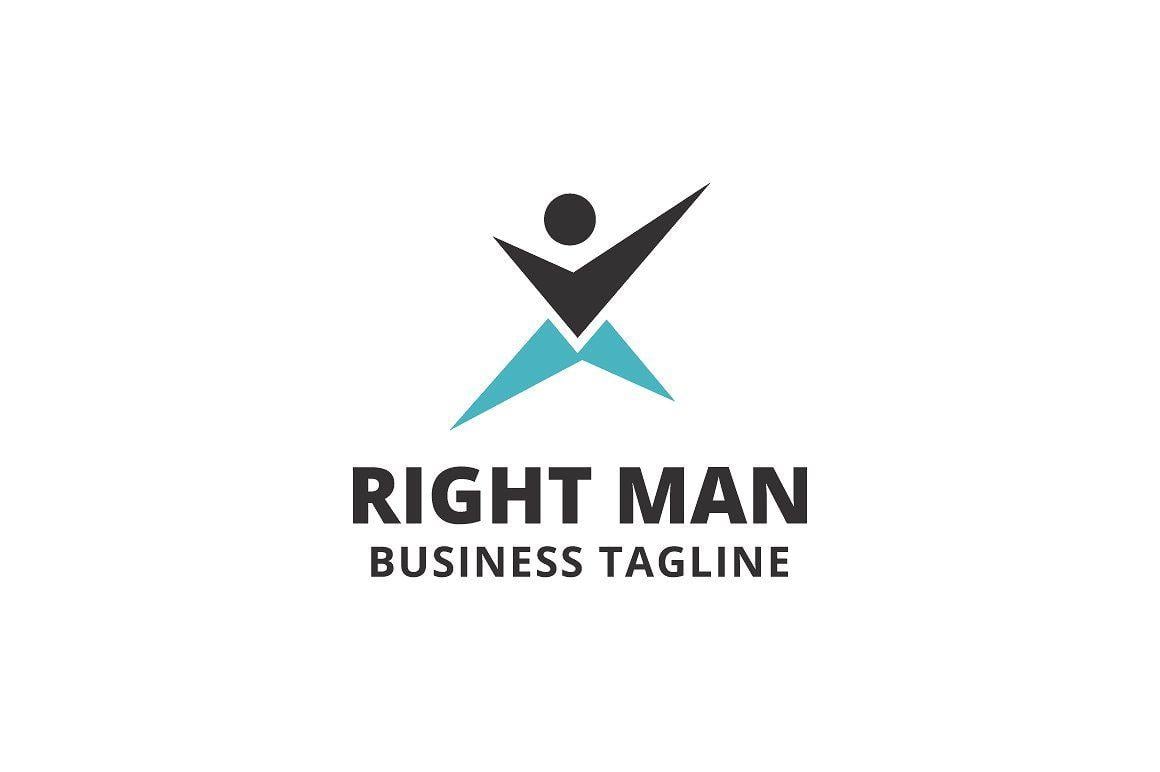 Right Logo - Right Man Logo Template ~ Logo Templates ~ Creative Market