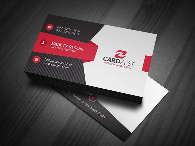 Sleek Corporate Logo - Modern & Sleek Corporate Business Card Template » Cardzest