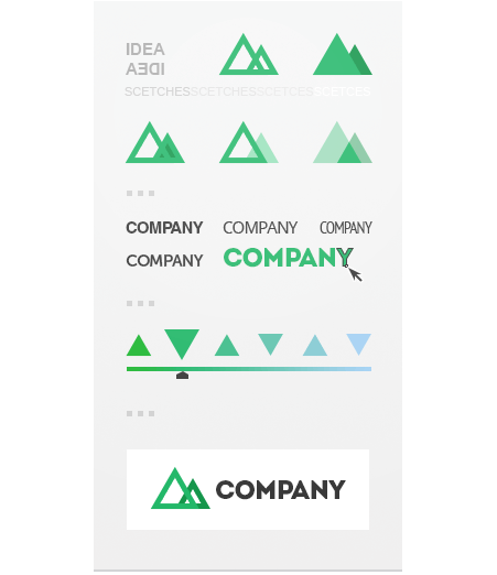 Green Rectangle Company Logo - Branding And Logo Design Services : Eastern Peak