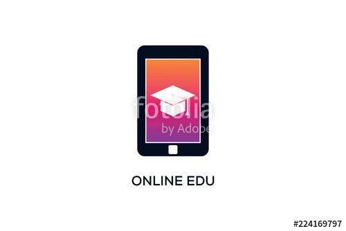 Electronic Education Logo - ONLINE EDUCATION LOGO DESIGN Stock Image And Royalty Free Vector