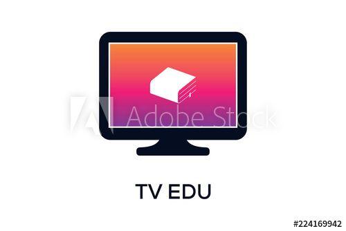 Electronic Education Logo - TV EDUCATION LOGO DESIGN this stock vector and explore similar