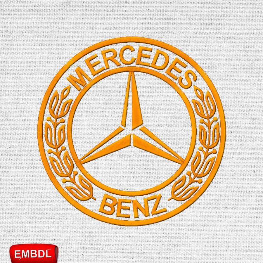 Small Mercedes Logo - Mercedes Benz- Embroidery Design Instant Download ...