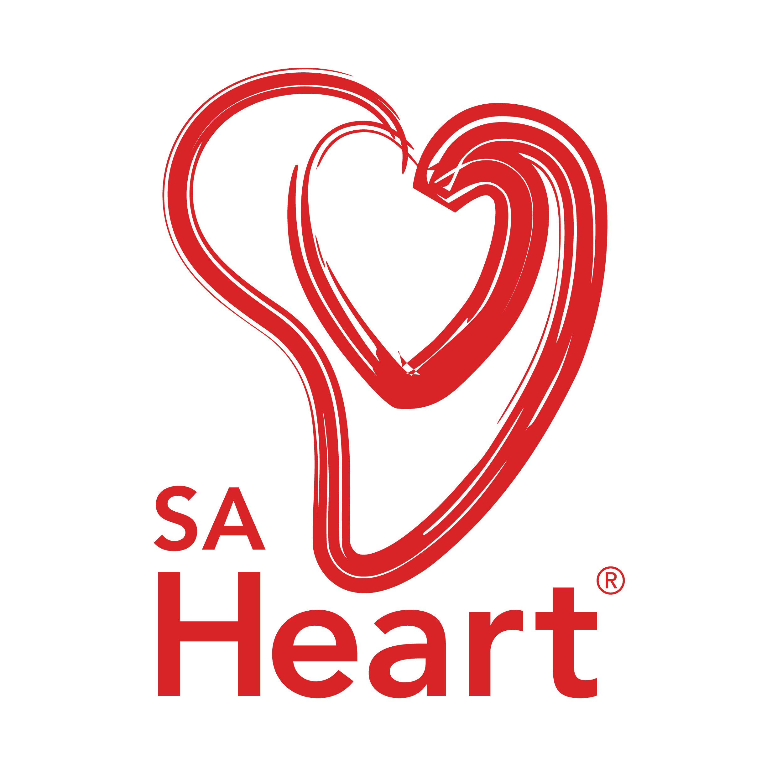 Red SA Logo - SA Heart Logo Heart Federation
