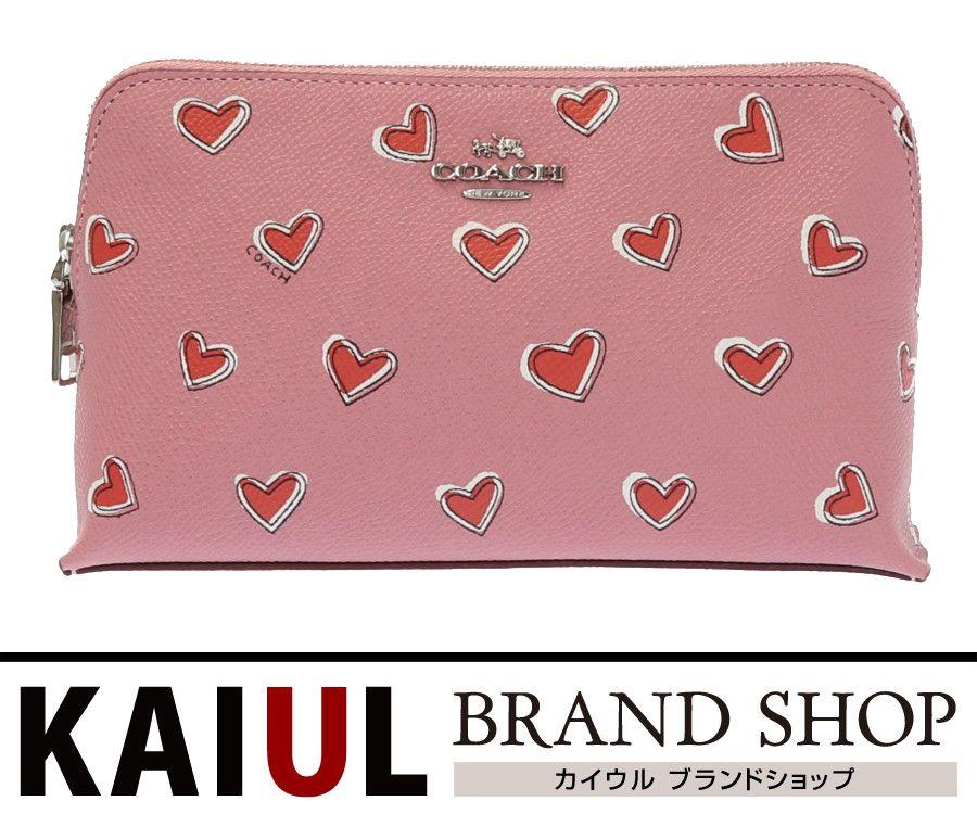 Red SA Logo - KAIUL Rakuten Market store: Coach porch leather pink red red heart ...