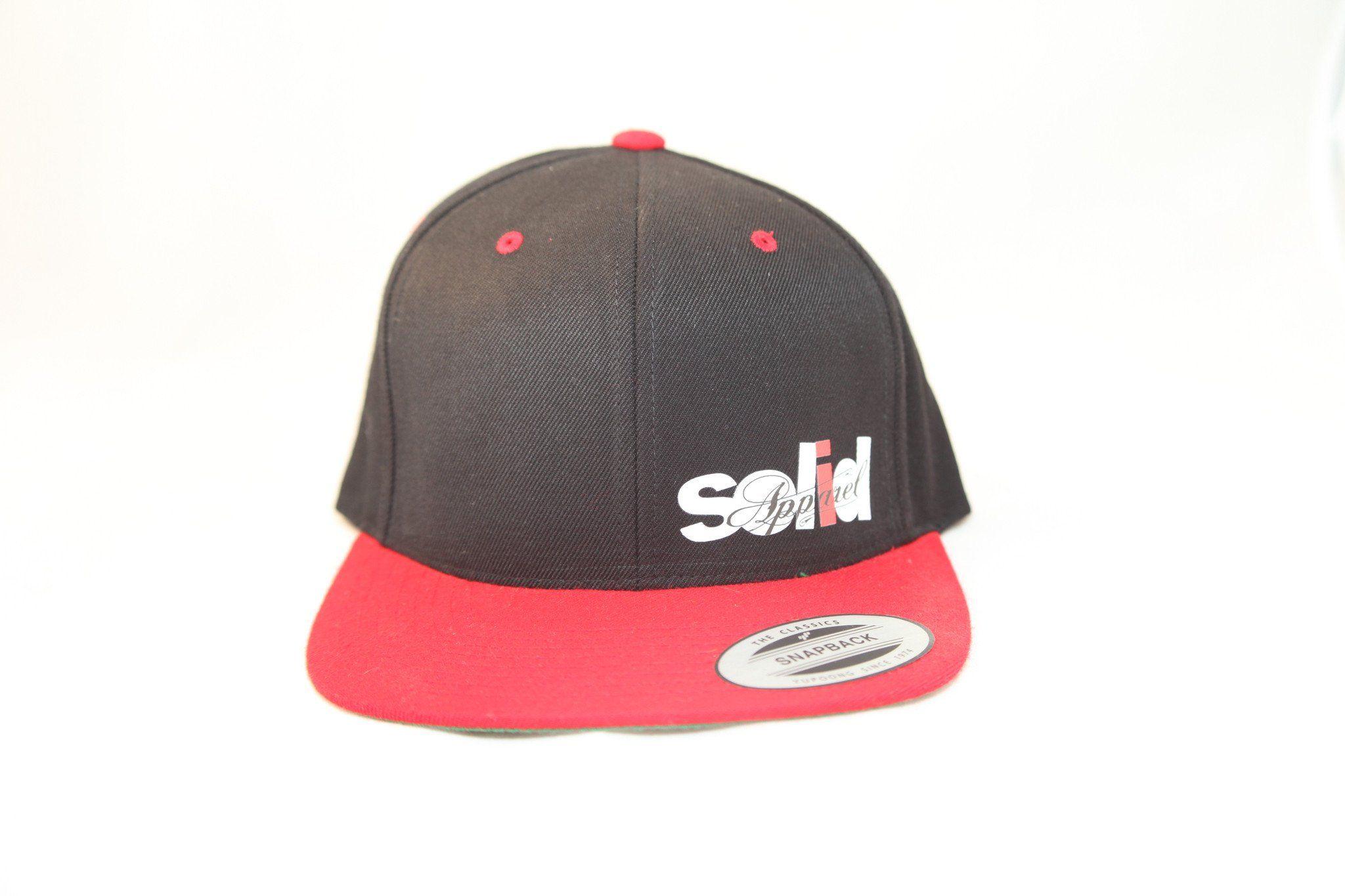 Red SA Logo - SA - FLEXFIT SNAP BACK HAT - BLACK - WHT / RED / BLK LOGO – Solid ...