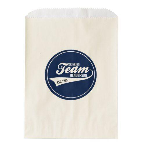 Cool Custom Team Logo - Funny Cool Sports Team Logo Your Custom Team Name Favor Bag | Party ...