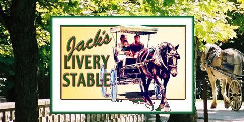 Horse and Buggy Logo - Drive it Yourself at Jack's Livery Stable on historic Mackinac ...