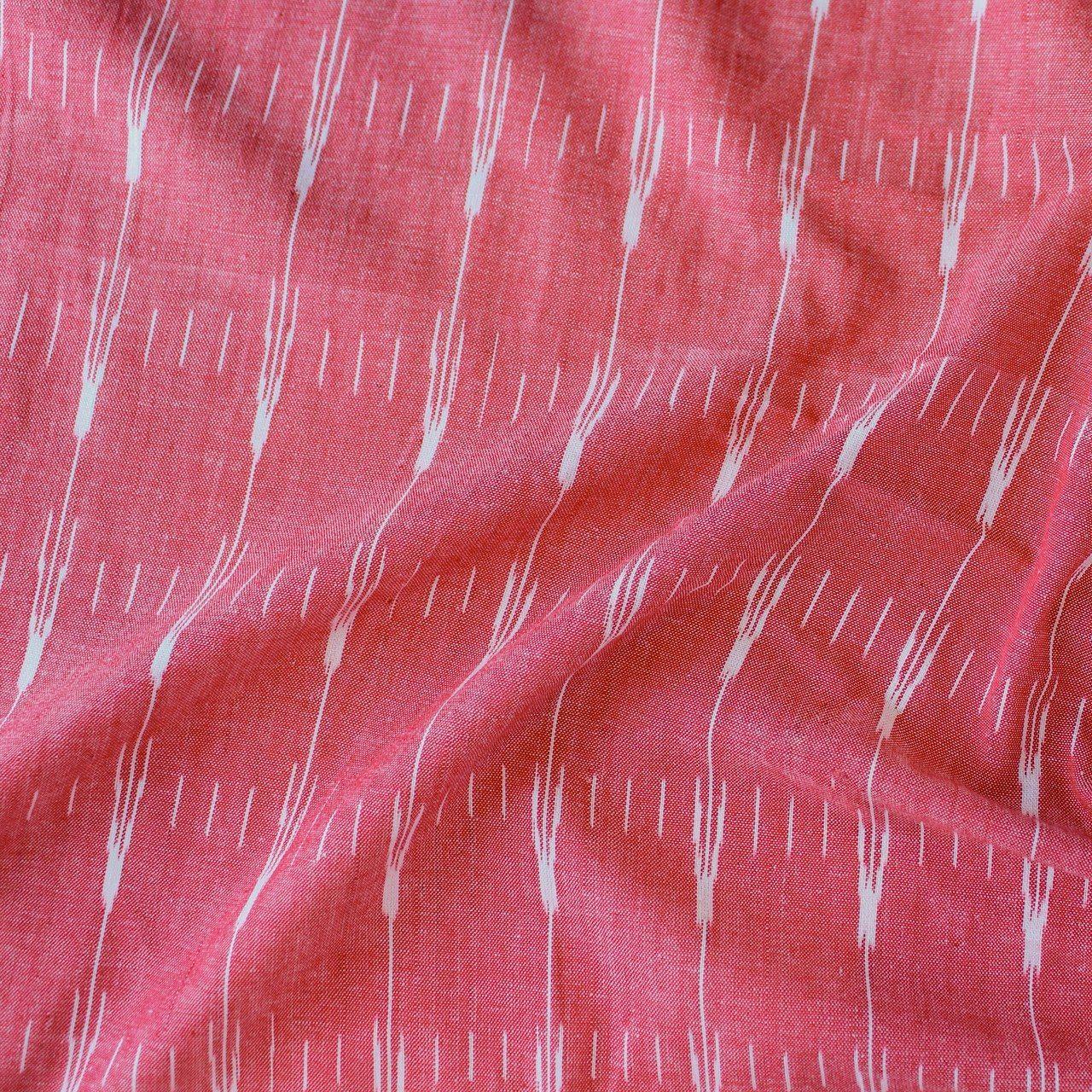 Red White Indian Arrow Logo - Arrow Cotton Indian Ikat