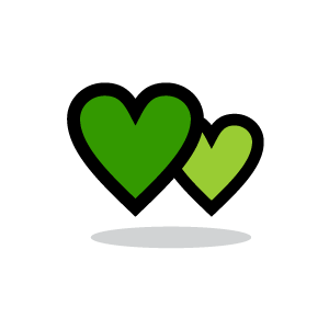 Blue and Green Heart Logo - Heart Clipart Heart Couple with White Background. Download
