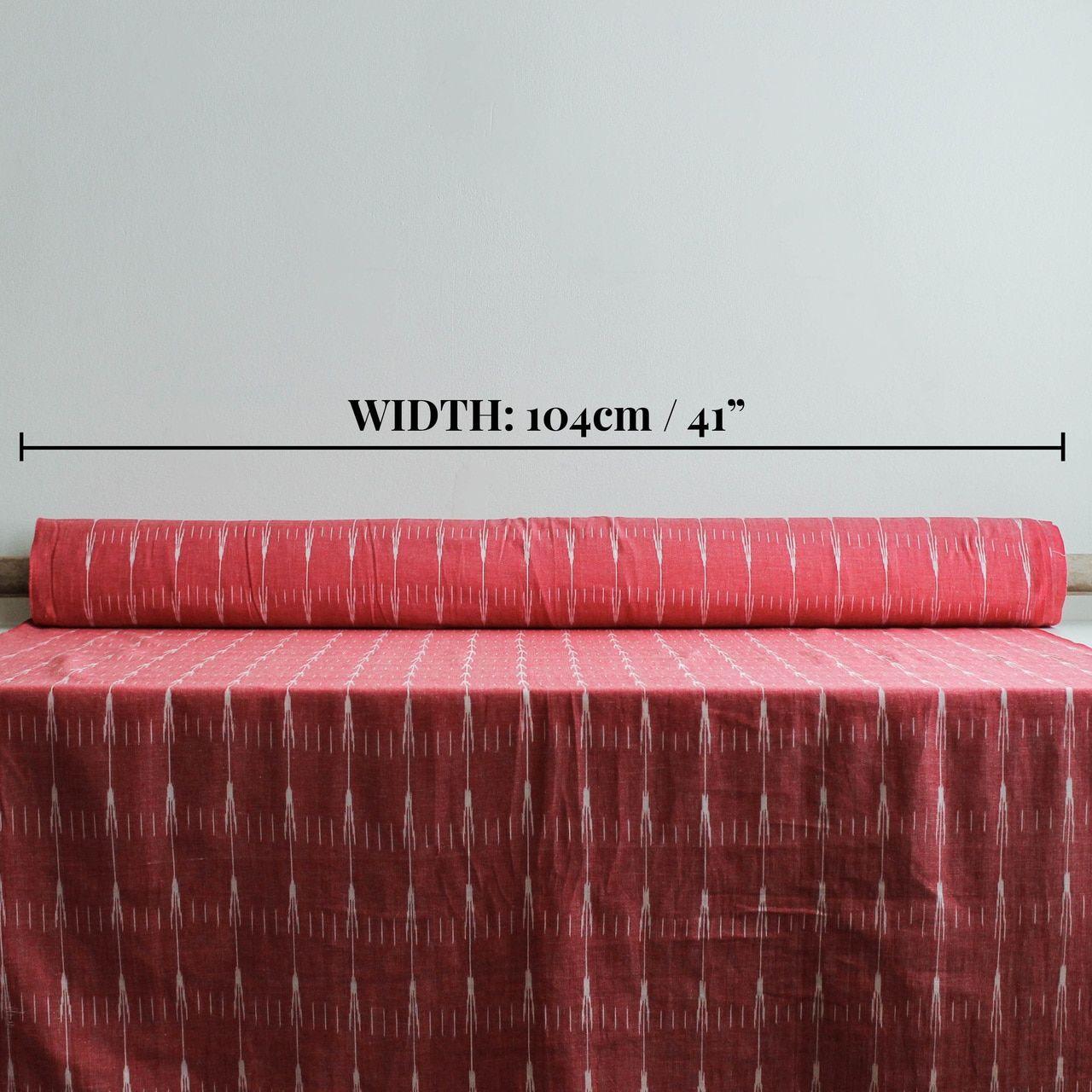 Red White Indian Arrow Logo - Arrow Cotton Indian Ikat - Red/White | Blackbird Fabrics