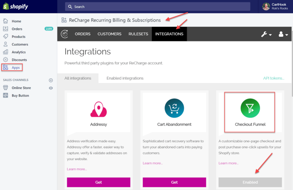 Recharge Shopify Logo - CartHook + ReCharge: How to Upsell Subscriptions in Your Shopify ...