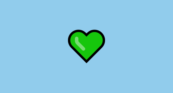 Blue and Green Heart Logo - 