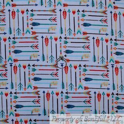 Red White Indian Arrow Logo - BONEFUL FABRIC FQ Cotton Quilt Flannel Red White Blue America*n ...