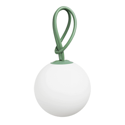 Silver Circle with Green Ball Logo - Fatboy Bolleke Spherical LED Lamp Industrial Green