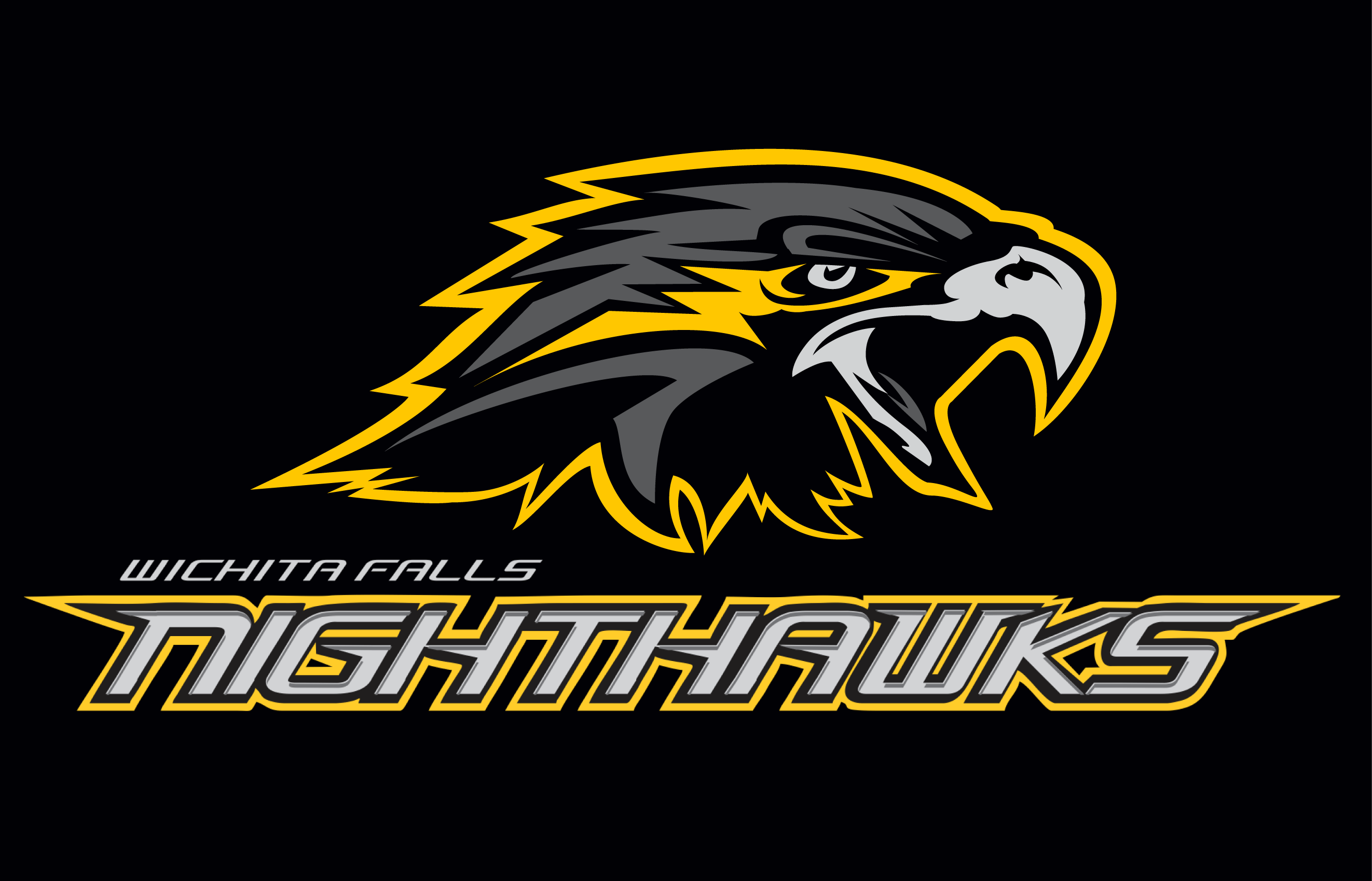 Nighthawks Logo - Wichita Falls Nighthawks Primary Dark Logo Football League