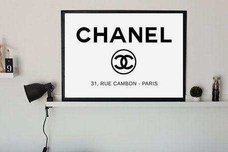 Coco Chanel Paris Logo - CHANEL 31 RUE CAMBON PARIS LOGO - BLACK ON WHITE & WHITE ON BLACK ...
