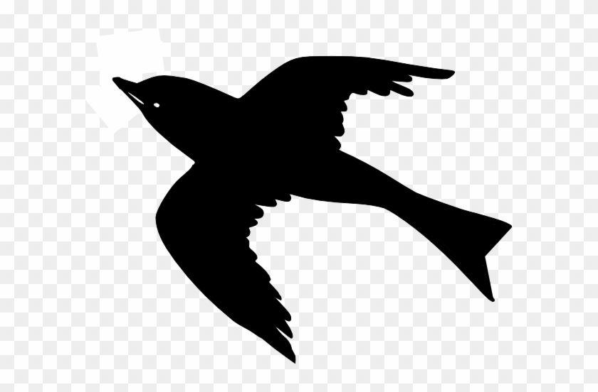 Black Bird Cartoon Logo - Flying Bird Transparent Clipart - Cartoon Black Bird Flying - Free ...