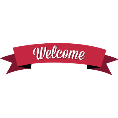 Red Welcome Logo - Welcome transparent PNG images - StickPNG