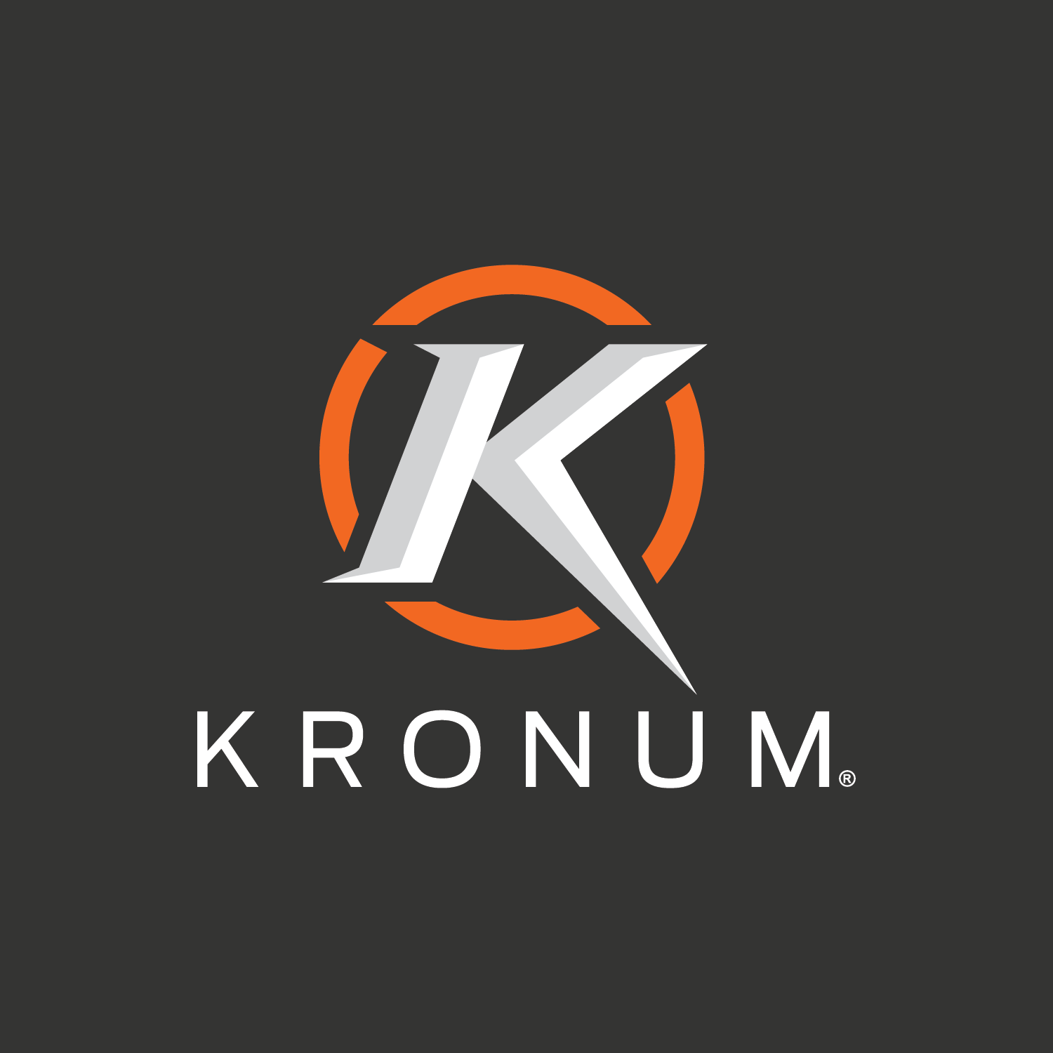 Gray and Orange Logo - Brand Assets - Kronum