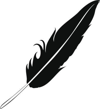 Black Bird Cartoon Logo - Pretty Black and White Exotic Bird Cartoon - Feather Vinyl Decal ...