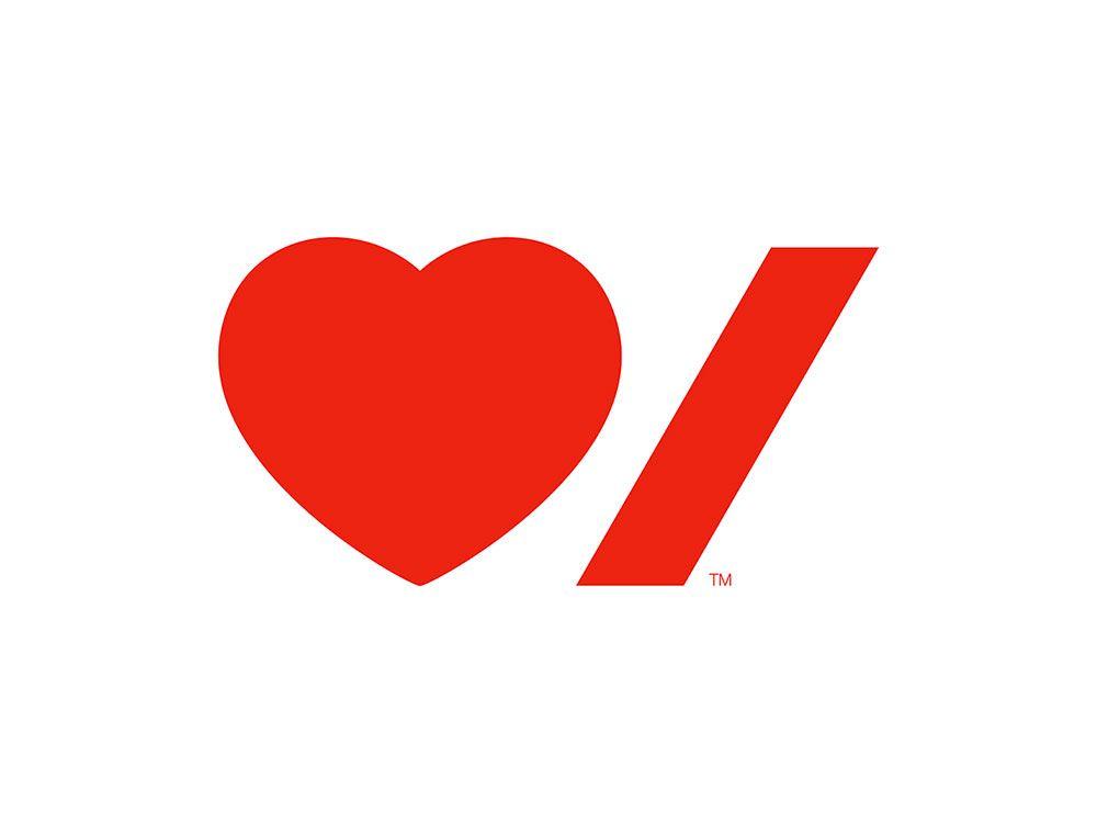 Heart Logo - Heart & Stroke Foundation of Canada. Logo Design Love