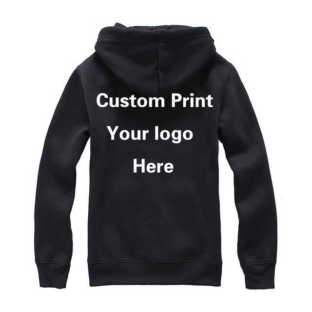 Custom Printing Logo - Custom print Logo Hood Sweatshirt Unisex Customized Printing ...
